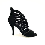 Load image into Gallery viewer, Wishdance 161 Sandalo da Donna in morbido Camoscio Nero
