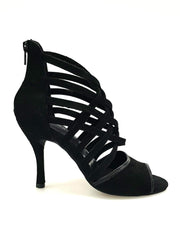 Carica immagine nella Galleria, Wishdance 161 Sandalo da Donna in morbido Camoscio Nero
