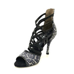 Load image into Gallery viewer, Wishdance 161 Sandalo da Donna in Pelle Maculato con fascette Pelle nere
