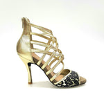 Load image into Gallery viewer, Wishdance 161 Sandalo da Donna in pelle Oro con tomaia in Maculato
