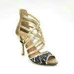 Load image into Gallery viewer, Wishdance 161 Sandalo da Donna in pelle Oro con tomaia in Maculato
