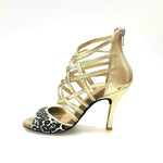 Load image into Gallery viewer, Wishdance 161 Sandalo da Donna in pelle Oro con tomaia in Maculato
