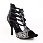 Load image into Gallery viewer, Wishdance 460 in Pitone Silver e pelle nera
