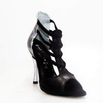 Load image into Gallery viewer, Wishdance 460 Sandalo in Pelle Nera e Argento
