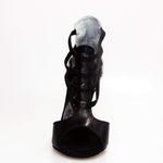 Load image into Gallery viewer, Wishdance 460 Sandalo in Pelle Nera e Argento
