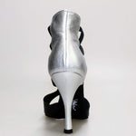 Load image into Gallery viewer, Wishdance 460 Sandalo in Pelle Nera e Argento
