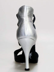 Load image into Gallery viewer, Wishdance 460 Sandalo in Pelle Nera e Argento
