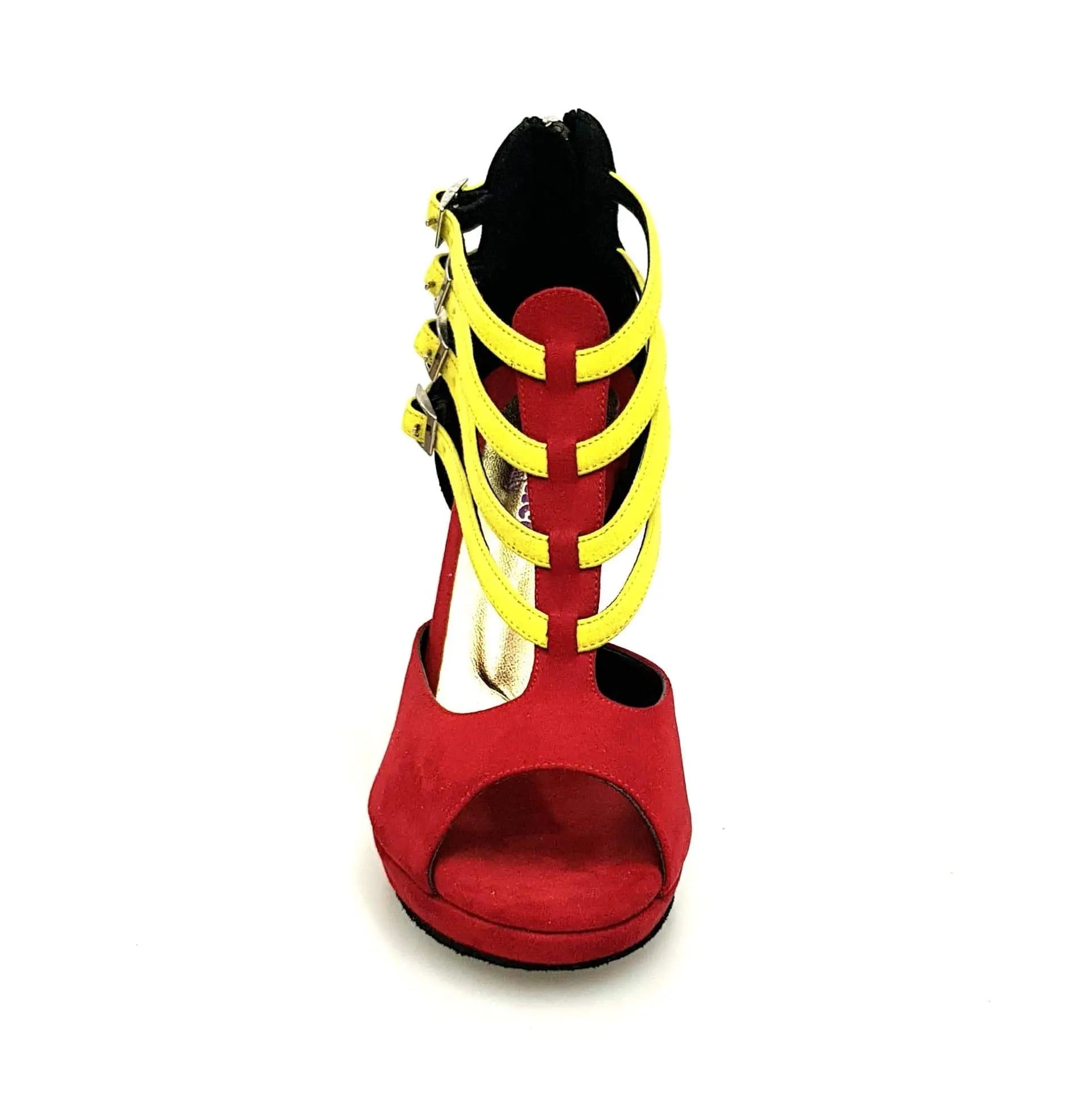 Scarpa donna Wishdance Lussuria in camoscio stile angolano con tacco a spillo e plateau, elegante e alla moda