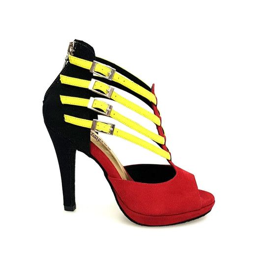 Scarpa da Donna in Camoscio stile Angolano Lussuria Wish Dance, vista laterale