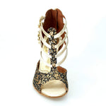 Carica immagine nella Galleria, Wishdance Lussuria - 779 Fiorato Veneziano Oro con Tallone in Lurex Oro
