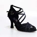 Carica immagine nella Galleria, Wishdance Art. 45R QD Scarpa da donna in Glitter Nero con Retina con Cuscino memorex
