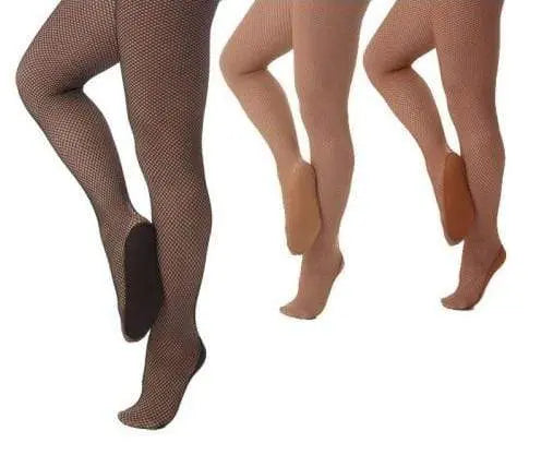 Collant professionale Wishdance Emma in rete modellanti e massaggianti con piede e soletta rinforzata, design elegante e confortevole