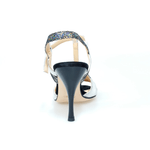 Carica immagine nella Galleria, Wishdance D&#39;orsay da Donna in Pelle Argento e Multicolor con Tacco a Spillo
