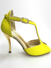 Carica immagine nella Galleria, Wishdance Fascino - Scarpa da Donna in Camoscio Giallo
