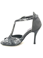 Carica immagine nella Galleria, Wishdance Fascino - Scarpa da Donna in Jungla Grigio e Tallone in Camoscio Grigio
