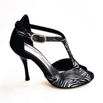 Load image into Gallery viewer, Wishdance Fascino - Scarpa da Donna in Jungla Grigio e Tallone in Camoscio Nero
