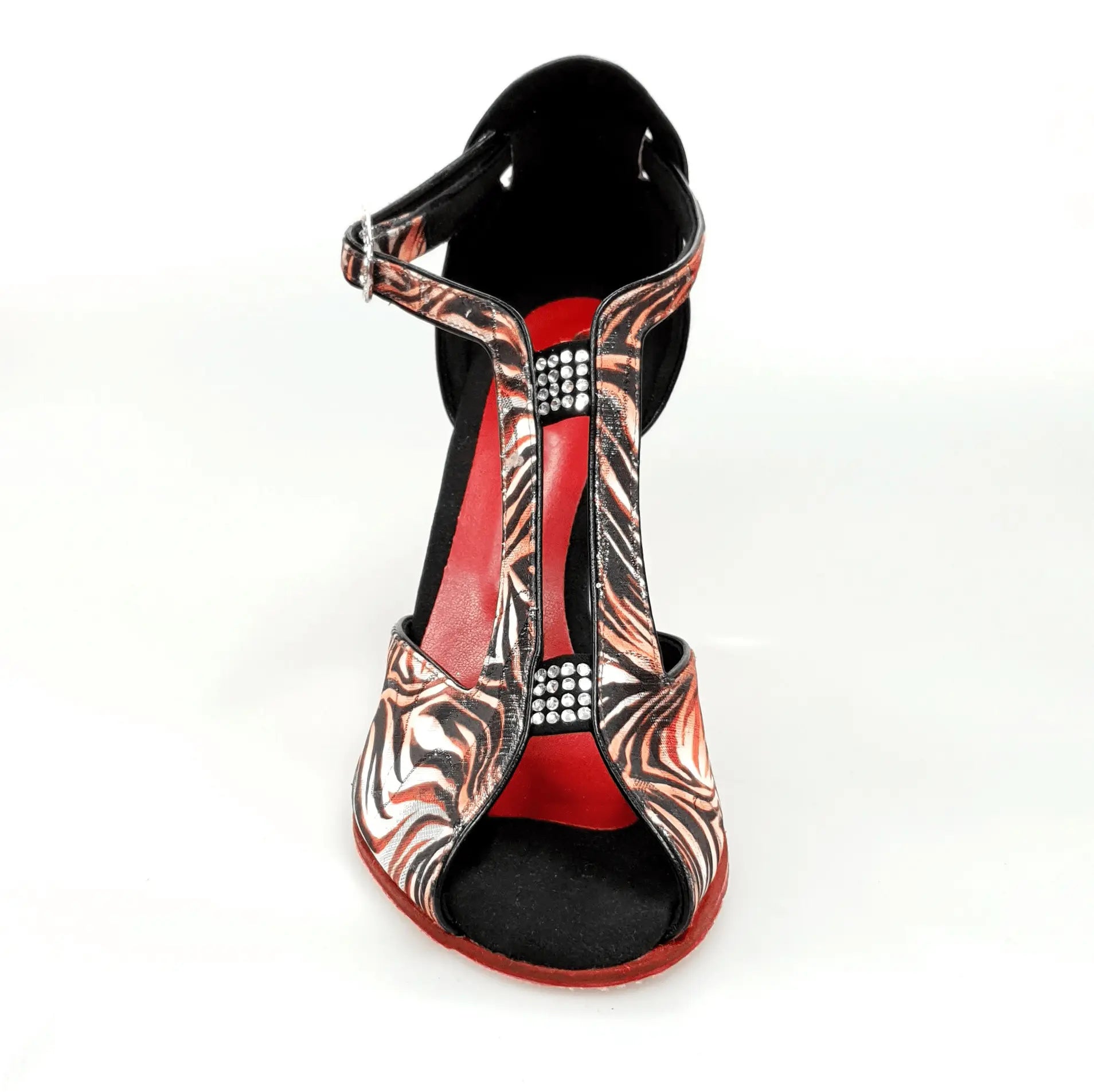 Scarpa da donna Wishdance Fascino (401) in stile jungla rossa, con design elegante e dettagli vivaci.