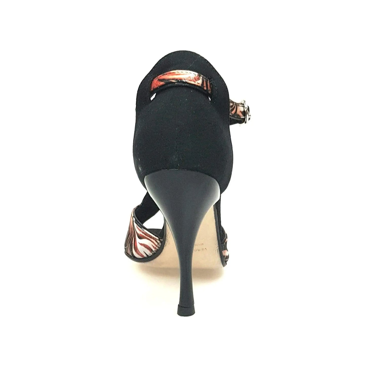 Scarpa da donna Wishdance Fascino (401) in jungla rosso con tallone in camoscio nero, dettagli eleganti e stile moderno