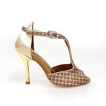 Carica immagine nella Galleria, Wishdance Fascino - Scarpa da Donna in Net Glitter e Lurex Oro
