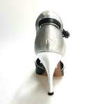 Carica immagine nella Galleria, Wishdance Fascino - Scarpa da Donna in Pelle Nera e Lurex Argento
