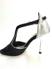 Carica immagine nella Galleria, Wishdance Fascino - Scarpa da Donna in Pelle Nera e Lurex Argento
