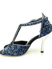Carica immagine nella Galleria, Wishdance Fascino - Scarpa da Donna in tessuto Fiorato Blu
