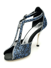 Carica immagine nella Galleria, Wishdance Fascino - Scarpa da Donna in tessuto Fiorato Blu
