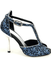 Carica immagine nella Galleria, Wishdance Fascino - Scarpa da Donna in tessuto Fiorato Blu
