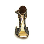 Load image into Gallery viewer, Wishdance Fascino - Scarpa da Donna in tessuto Fiorato Oro
