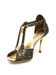 Carica immagine nella Galleria, Wishdance Fascino - Scarpa da Donna in tessuto Fiorato Oro
