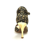 Load image into Gallery viewer, Wishdance Fascino - Scarpa da Donna in tessuto Fiorato Oro
