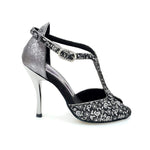 Carica immagine nella Galleria, Wishdance Fascino - Scarpa da Donna in tessuto Fiorato Silver e Tallone in Glitter CDF
