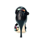 Load image into Gallery viewer, Wishdance Fascino - Scarpa da Donna in tessuto Picasso Nero e Tallone Lurex Nero
