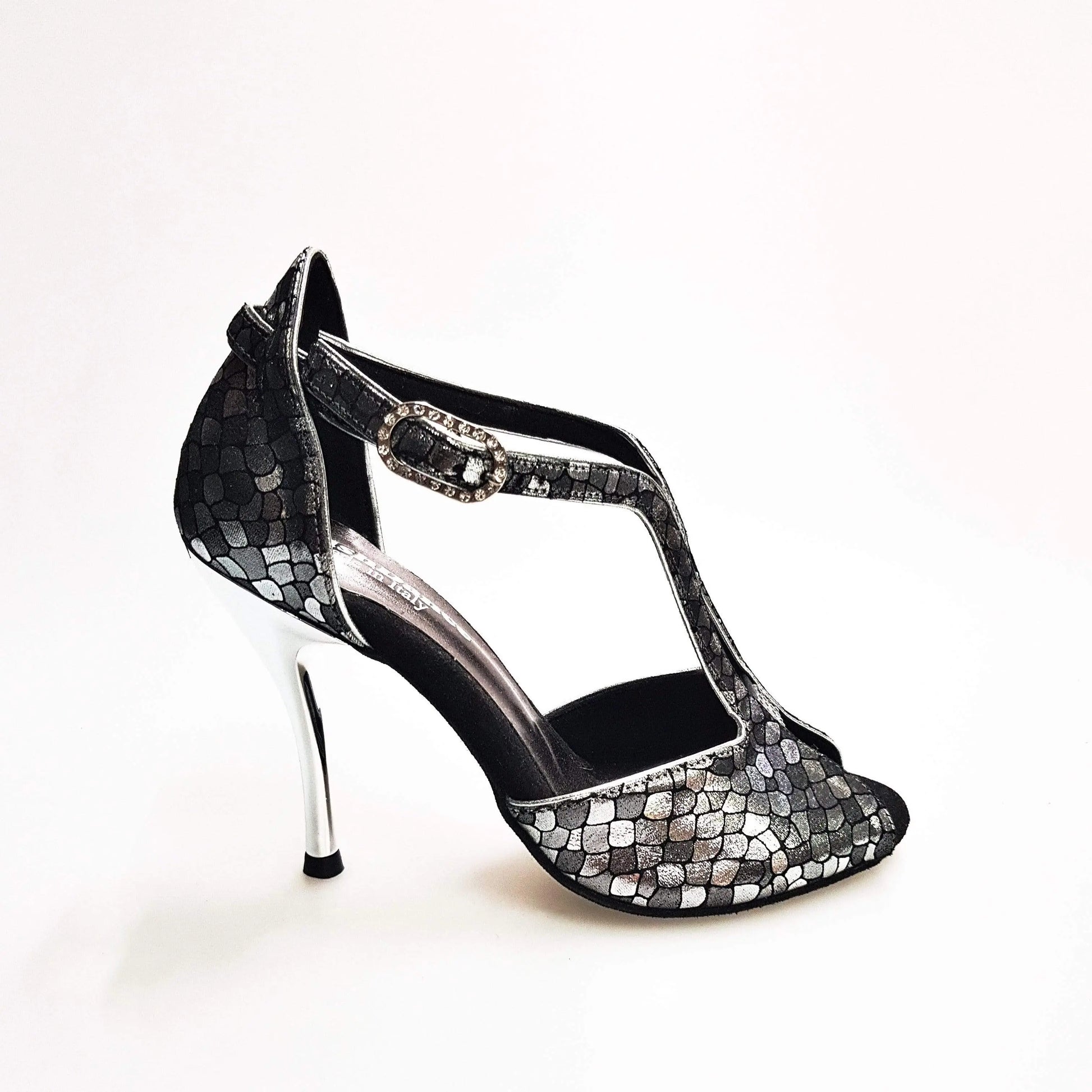 Scarpa da donna Wishdance Fascino (401) in tessuto con motivo a scale, modello CDF, elegante e comoda per ogni occasione.