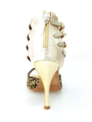 Carica immagine nella Galleria, Wishdance Lussuria - 779 Fiorato Veneziano Oro con Tallone in Lurex Oro
