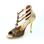 Carica immagine nella Galleria, Wishdance Lussuria - 779 Fiorato Veneziano Oro con Tallone in Lurex Oro
