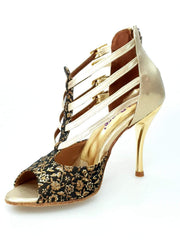 Carica immagine nella Galleria, Wishdance Lussuria - 779 Fiorato Veneziano Oro con Tallone in Lurex Oro
