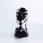 Load image into Gallery viewer, Wishdance Lussuria - Scarpa da Donna in Vernice Nera e Bianca con Tacco a Rocchettino
