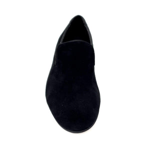 Joy Black (800PJ) - Men's Moccasin in Black Suede Lined in Genuine Italian Leather