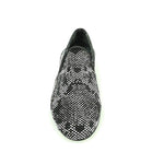 Load image into Gallery viewer, Wishdance Mocassino Viper Nero in Camoscio Nero Swarovski neri e miniborchie
