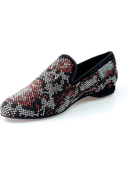 Carica immagine nella Galleria, Wishdance Mocassino Viper Rosso Camoscio Nero
