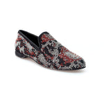 Load image into Gallery viewer, Wishdance Mocassino Viper Rosso Camoscio Nero
