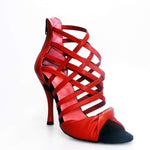 Load image into Gallery viewer, Wishdance Sandalo alto da Donna in Pelle Rossa
