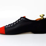 Load image into Gallery viewer, Wishdance Savana - Jazz unisex in pelle con fantasia zebrata e punta personalizzata
