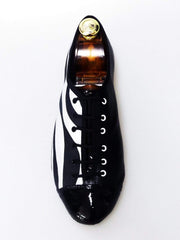 Load image into Gallery viewer, Wishdance Savana - Jazz unisex in pelle con fantasia zebrata e punta personalizzata
