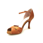 Carica immagine nella Galleria, Wishdance Scarpa Basica da donna in Raso Bronzo con cinturino singolo
