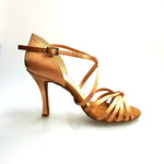 Load image into Gallery viewer, Wishdance Scarpa Basica Da donna in Raso Carne con Fascette con Cinturino Incrociato sul Collo Piede
