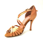 Load image into Gallery viewer, Wishdance Scarpa Basica Da donna in Raso Carne con Fascette con Cinturino Incrociato sul Collo Piede
