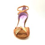 Load image into Gallery viewer, Wishdance Scarpa basica da Donna in raso Carne con fascette e Cinturino doppio sulla caviglia
