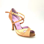 Load image into Gallery viewer, Wishdance Scarpa Basica Da donna in Raso Carne e Cinturino Incrociato sul Collo Piede
